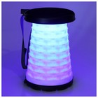 Табурет складой, походный, светодиодный, высота до 46 см, цвет чёрный - фото 61557012