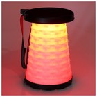 Табурет складой, походный, светодиодный, высота до 46 см, цвет чёрный - фото 61557013