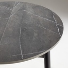 Стол раздвижной круглый «Орион мини», 800/1110×800×750 мм, ножки металл, черный/каспий тёмный - Фото 9