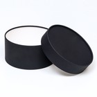 Подарочная коробка круглая «Бездна» черная, завальцованная без окна, 21×11 см - Фото 3