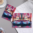 Отрытка "С Днем Рождения!" машина, город, 15 x 10,5 см 9592848