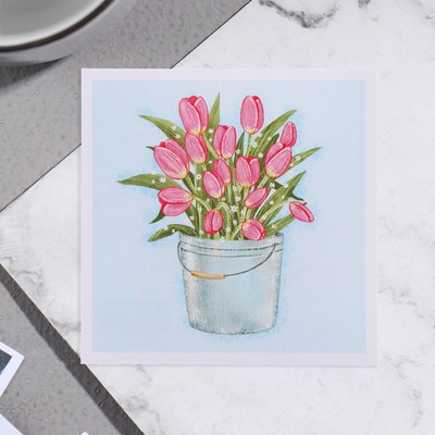 С днем рождения красивые открытки тюльпаны
