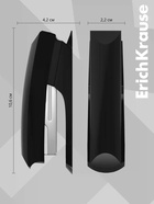 Степлер канцелярский № 10 ErichKrause ECO, до 20 листов, встроенный антистеплер, чёрный - Фото 2
