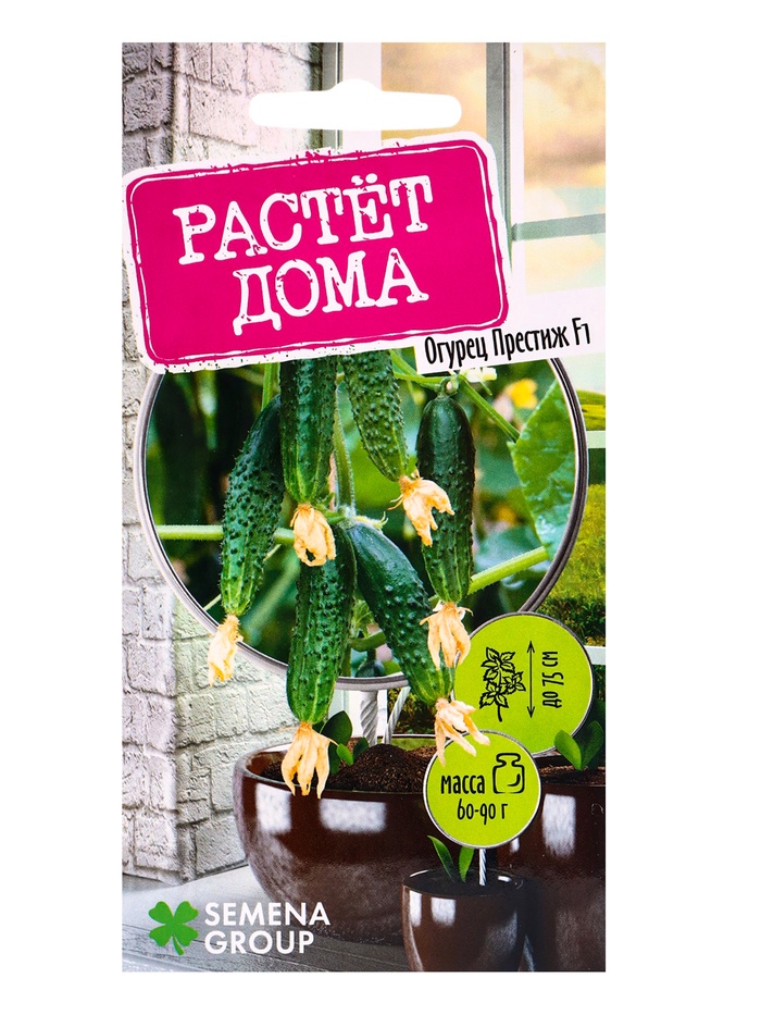 Семена "Растёт дома!" Огурец Престиж, F1 5 шт. - Фото 1