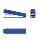 Степлер канцелярский № 10 ErichKrause, до 15 листов, встроенный антистеплер, МИКС - Фото 4