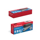 Степлер канцелярский № 10 ErichKrause, до 15 листов, встроенный антистеплер, МИКС - Фото 6