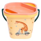 Набор игрушек для песочницы, 8 предметов: ведёрко, сито, совочек, грабли, 4 формочки - Фото 4