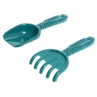 Набор игрушек для песочницы, 8 предметов: ведёрко, сито, совочек, грабли, 4 формочки - Фото 6