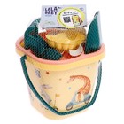 Набор игрушек для песочницы, 8 предметов: ведёрко, сито, совочек, грабли, 4 формочки - Фото 9