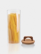 Банка для хранения «Вуд», 1.65 л, 10×29 см, с деревянной крышкой, стекло - Фото 2