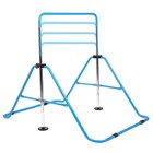 Гимнастическая перекладина детская с регулируемой высотой, цвет голубой - фото 22150832