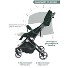 Коляска прогулочная детская Indigo TRIP, цвет зеленый - Фото 3