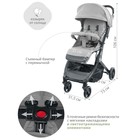 Коляска прогулочная детская Indigo TRIP, цвет серый - Фото 4