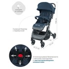 Коляска прогулочная детская Indigo TRIP, синяя - Фото 4