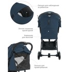 Коляска прогулочная детская Indigo TRIP, синяя - Фото 7