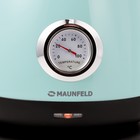 Чайник электрический MAUNFELD MGK-625MINT, металл, 1.7 л, 2200 Вт, регулировка t°, бирюзовый - фото 51338971 Чайник электрический MAUNFELD MGK-625MINT, металл, 1.7 л, 2200 Вт, регулировка t°, бирюзовый - фото 51338971