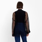 Платье сетка мини женская MINAKU, чёрное, размер 42-44 - Фото 3