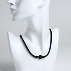 Набор 2 предмета: чокер, браслет «Лава» каучук, цвет чёрный 9596809