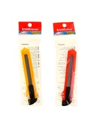 Нож канцелярский 18 мм, ErichKrause Standart, с системой фиксации лезвия push-lock и насадкой для безопасного отделения сегмента лезвия, МИКС - Фото 2