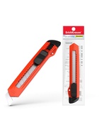 Нож канцелярский 18 мм, ErichKrause Standart, с системой фиксации лезвия push-lock и насадкой для безопасного отделения сегмента лезвия, МИКС - Фото 6