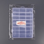 Органайзер для мелочей, передвижные ячейки, 24 ячейки, 19.7×13.3×3.5 см, МИКС - Фото 6