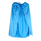 Карнавальный плащ детский,атлас,цвет голубой длина 85см - фото 319399532