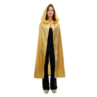 Карнавальный плащ взрослый, длина 120 см, атлас, золотой - Фото 1