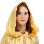 Карнавальный плащ взрослый, длина 120 см, атлас, золотой - Фото 2