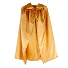 Карнавальный плащ детский,атлас,цвет золотой длина 85см - фото 319399574