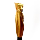Карнавальный плащ взрослый,атлас,цвет золотой длина 120см - Фото 2
