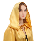 Карнавальный плащ взрослый, длина 120 см, атлас, золотой - Фото 2