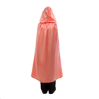 Карнавальный плащ, взрослый, длина 120 см, атлас, коралловый - Фото 3