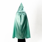 Карнавальный плащ взрослый, длина 120 см, атлас, мятный - Фото 3