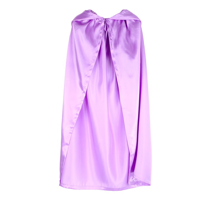 Карнавальный плащ детский,атлас,цвет фиолетовый длина 100см - фото 1907692295