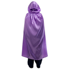 Карнавальный плащ взрослый, атлас, фиолетовый, длина 120 см - Фото 3
