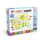 Игровой набор 3 в 1: лото с загадками, мемо-пары, домино-счет 9580978 - фото 11118082