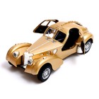 Машина металлическая Vintage, масштаб 1:28, свет и звук, инерция, цвет золотистый - фото 24456543