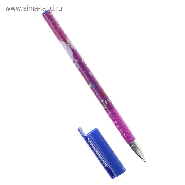 Ручка шариковая дизайн "Принцесса София" стержень синий, стакан, узел 0.7мм, EK 35707 - Фото 1