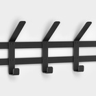 Вешалка с полкой 2-х ярусная «Торонто 22», 67×27×58.5 см, графит - Фото 6