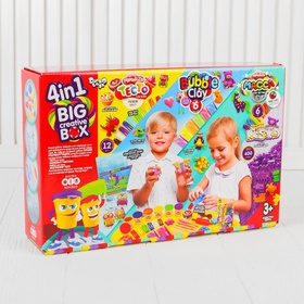 УЦЕНКА Набор «4в1 Песок+тесто+масса+шариковый пластилин» BIG CREATIVE BOX BCRB 9614740