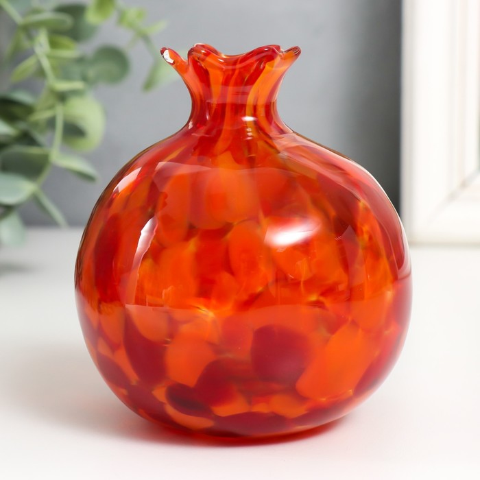 Ваза «Гранат», h=10 см, стекло, красная Ваза «Гранат», h=10 см, стекло, красная