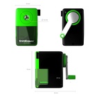 Точилка ErichKrause, 1 отверстие, с контейнером и механизмом крепления к столу, отверстие диаметром 8 мм, МИКС - Фото 8