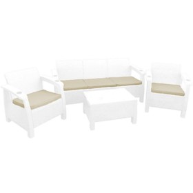 Комплект мебели (3х местный диван +2 кресла+ столик) Yalta Triple Set