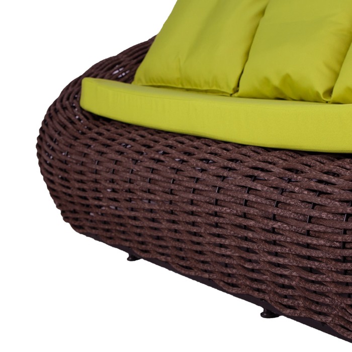 Диван плетеный Nest, цвет коричневый, цвет подушки МИКС - фото 1907692549
