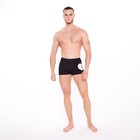 Трусы мужские боксеры «Орёл», цвет чёрный, размер 56 - фото 35253481