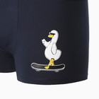 Трусы мужские боксеры "Гусь", цвет тёмно-синий, размер 56 9599179