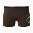 Трусы мужские боксеры «You can», цвет тёмный хаки, размер 50 - фото 24317787