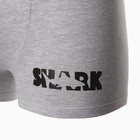 Трусы мужские боксеры «Shark», цвет серый меланж, размер 46 - Фото 7