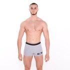 Трусы мужские боксеры «Shark», цвет серый меланж, размер 54 - Фото 3