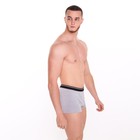 Трусы мужские боксеры «Лев», цвет серый меланж, размер 48 9599199